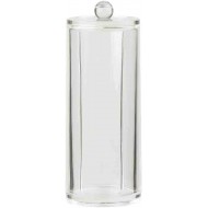 Home Basics Cosmetic Pad Holder-Clear