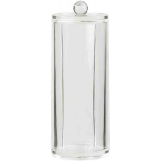 Home Basics Cosmetic Pad Holder-Clear