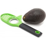 Home Basics 3-in-1 Avocado Slicer, Green