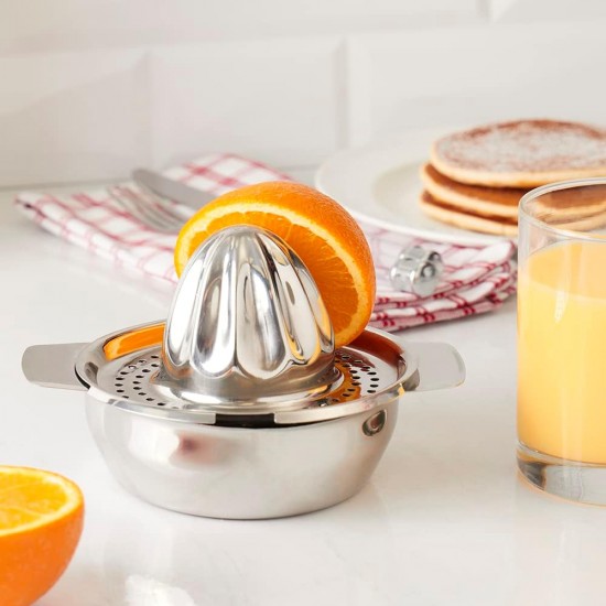 Shop quality Home Basics Stainless Steel Manual Citrus Juicer with Strainer, 2 Pour Spouts & 8 oz Bowl, Chrome in Kenya from vituzote.com Shop in-store or online and get countrywide delivery!