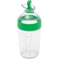 Home Basics Salad Dressing Mixing Bottle, Green