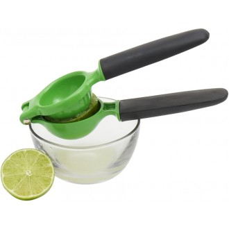 Home Basics Cast Aluminum Lime Juicer with Soft Grip Handle