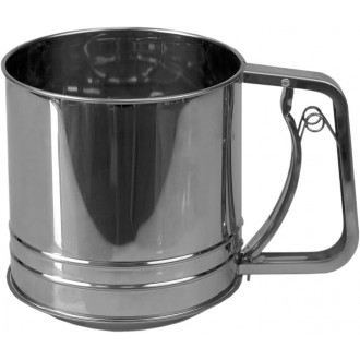 Home Basics Large Stainless Steel Flour Sifter