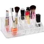 Home Basics Plastic Cosmetic Organizer for Vanity  Closet