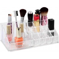 Home Basics Plastic Cosmetic Organizer for Vanity  Closet