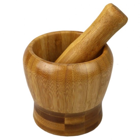 Shop quality Home Basics Non-Skid Rustic No-Spill Large Bamboo Mortar and Pestle, Natural in Kenya from vituzote.com Shop in-store or online and get countrywide delivery!