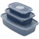 Shop quality Home Basics Plastic Rectangular Meal Prep Set of 3, Blue (  520ml, 1.2 Liters, and 2.7 Liters.) in Kenya from vituzote.com Shop in-store or online and get countrywide delivery!