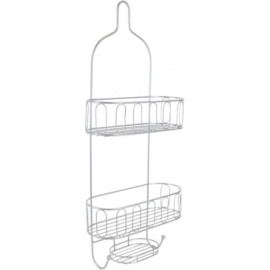 Shop quality Home Basics Unity 2 Tier Shower Caddy with Bottom Hooks and Center Soap Dish Tray in Kenya from vituzote.com Shop in-store or online and get countrywide delivery!