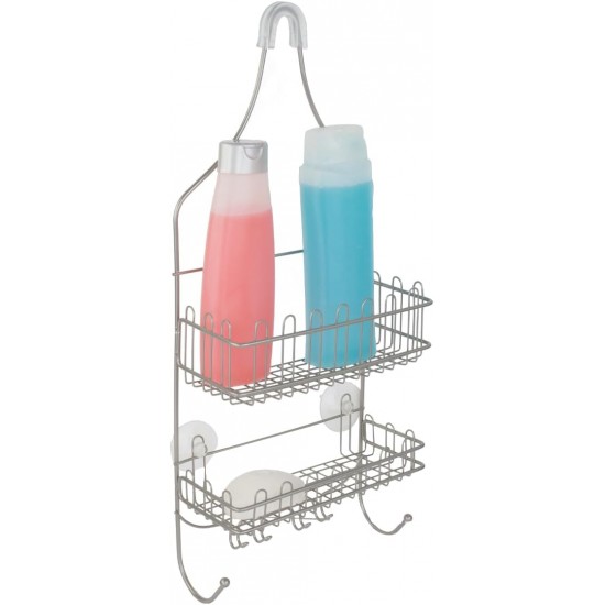 Shop quality Home Basics 2 Tier Heavy Weight Steel Shower Caddy with Hooks, Satin Nickel in Kenya from vituzote.com Shop in-store or online and get countrywide delivery!