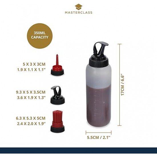 Shop quality MasterClass Barbecue Bottle Set with 3 Interchangeable Heads, 350ml Marinating and Dressing Bottle for Grilled Meats and Vegetables in Kenya from vituzote.com Shop in-store or online and get countrywide delivery!