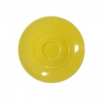 Patra Porcelain Saucer, 15 cm, Mustard