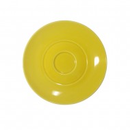 Patra Porcelain Saucer, 15 cm, Mustard