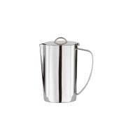 Arthur Krupp Mirror Polished Stainless Steel Tea Pot with Spout Strainer, 290ml