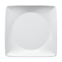 Arthur Krupp Omnia Squared White Porcelain Dinner Plate, 23cm