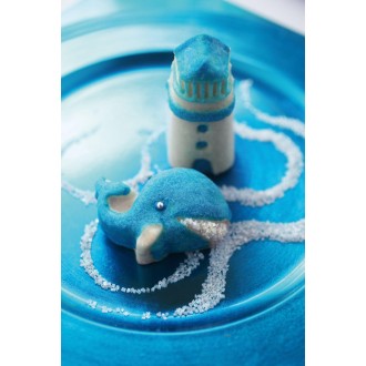 SilikoMart Happy Sea Marine Silicon Mould, Light Blue