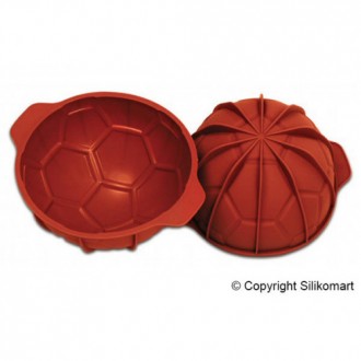 SilikoMart Football Silicon Baking Mould, 20cm