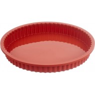 SilikoMart Silicone Classic Collection Flan/Tart Pan, 9.5-Inch