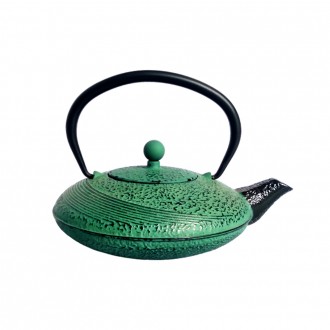 Rosseto Japanese -Style Infuser Cast Iron Teapot 480Ml - Deep Green