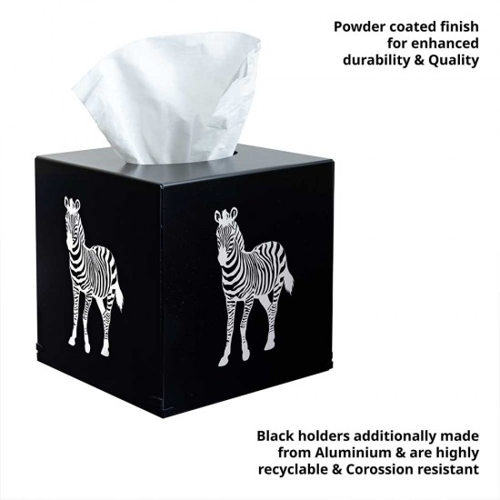 Shop quality Zuri Zebra Design Tissue Box Cover, Matt Black in Kenya from vituzote.com Shop in-store or online and get countrywide delivery!