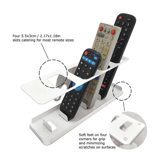 Zuri Elephant Remote Control Holder, White - Made In Kenya