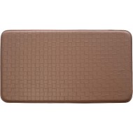 Kittrich Dual-Foam Anti-Fatigue Kitchen Mat, Extra Thick Cushioned Comfort Mat, 20" x 36", Brown