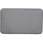 Kittrich Stephan Roberts Anti-Fatigue Kitchen Faux Leather Non-Skid Cushioned Comfort Mat, 18" x 30", Grey