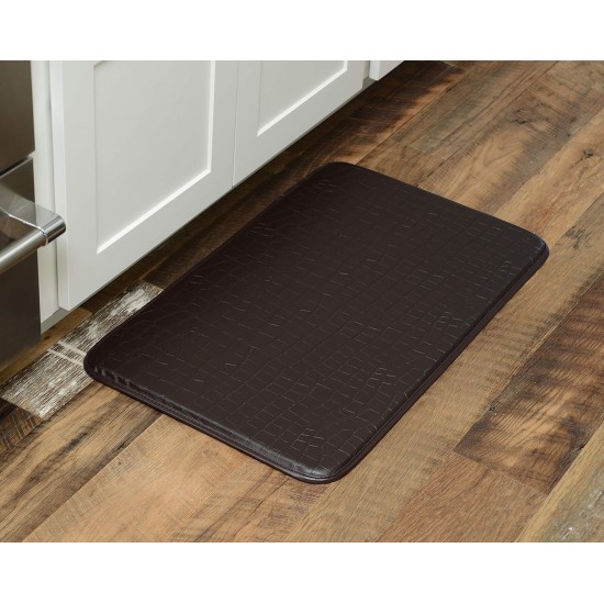 Shop quality Kittrich Stephan Roberts Anti-Fatigue Kitchen Faux Leather Non-Skid Cushioned Comfort Mat, 18" x 30", Crocodile Dark Brown in Kenya from vituzote.com Shop in-store or online and get countrywide delivery!