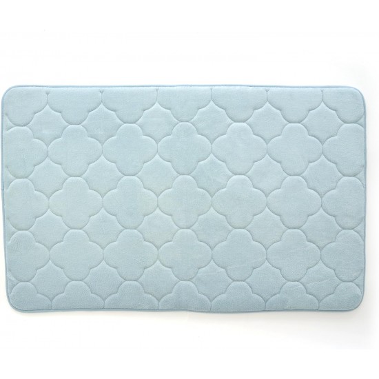 Shop quality Kittrich Stephan Roberts Embroidered Memory Foam Bath Mat with Water Shield Technology, 17   x 24  , Blue in Kenya from vituzote.com Shop in-store or online and get countrywide delivery!