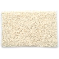 Kittrich Stephen Roberts Chenille Bath Non-Slip Ultra Soft Plush Mat, 21'' x 34'', Cream