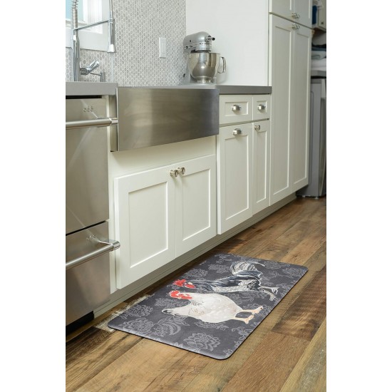 Shop quality Kittrich Stephan Roberts Kitchen Anti-Fatigue Mats - Two Roosters, Black, 20" x 39", 1/2" thick in Kenya from vituzote.com Shop in-store or online and get countrywide delivery!