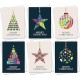 Let's Go Crimbo Christmas Greeting Card, Multicolored Gift Box Tree