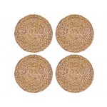 Creative Tops Water Hyacinth Pack Of 4 Round Placemats, 12 inches