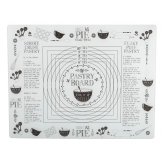 Creative Tops Bake “Stir It Up” Large Glass Worktop Saver/Pastry Board, 48 x 38 cm (19” x 15”)