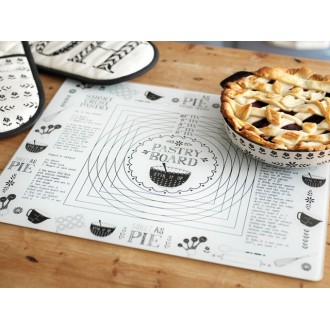 Creative Tops Bake “Stir It Up” Large Glass Worktop Saver/Pastry Board, 48 x 38 cm (19” x 15”)