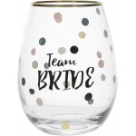 Creative Tops Ava & I Team Bride Stemless Wine Glass, 590 ml/20 fl oz.