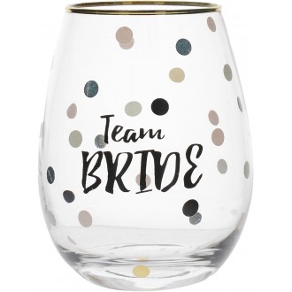 Creative Tops Ava & I Team Bride Stemless Wine Glass, 590 ml/20 fl oz.