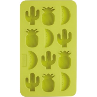 BarCraft Novelty Silicone Ice Cube Tray With Tropical Shapes, 22 x 13 cm x 2 cm