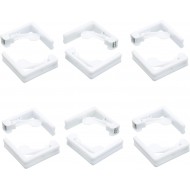 Kitchen Craft Adjustable Plastic Tablecloth Clips, White (Pack of 6)