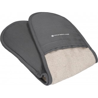 MasterClass Deluxe Professional Double Oven Glove, Grey