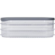 MasterClass Deli Food Storage Box with 3 Individual Transparent Compartments