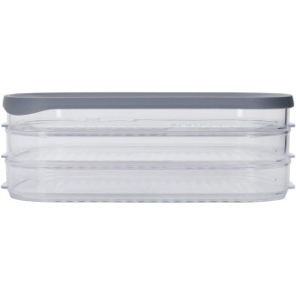 MasterClass Deli Food Storage Box with 3 Individual Transparent Compartments