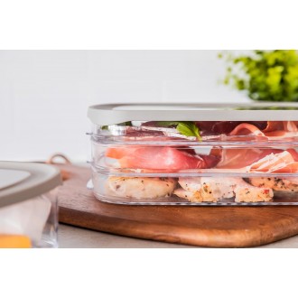 MasterClass Deli Food Storage Box with 3 Individual Transparent Compartments
