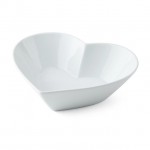 Mikasa Chalk Porcelain Heart Large Serving Bowl, 21cm, White