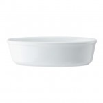 Mikasa Chalk Porcelain Oval Pie Dish, 18cm, White