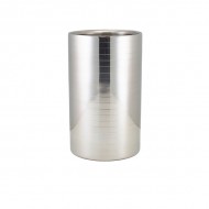 Neville GenWare Ribbed Stainless Steel Wine Cooler, 12 x 20cm (Dia x H)