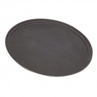 Neville Genware 31" Gengrip Fibreglass Oval Tray, Black ( 31 inches)