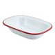 Shop quality Neville Genware Enamel Rectangular Pie Dish White with Red Rim,16cm, 240ml in Kenya from vituzote.com Shop in-store or online and get countrywide delivery!