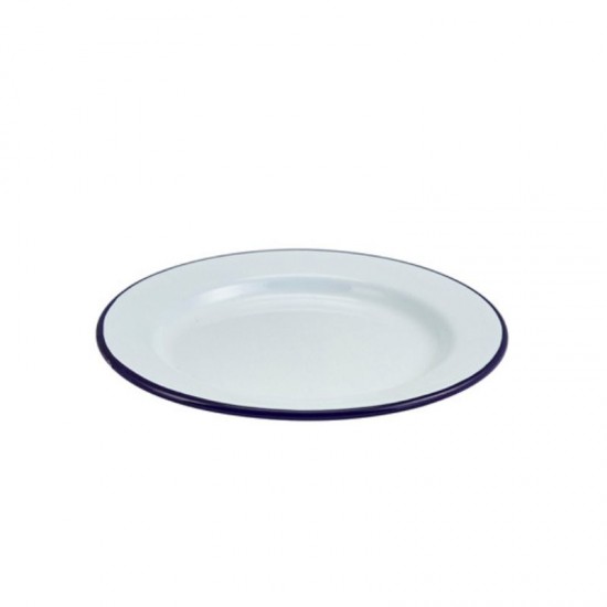 Shop quality Neville Genware Enamel Wide Rim Plate White & Blue, 20cm in Kenya from vituzote.com Shop in-store or online and get countrywide delivery!