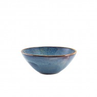 Neville Genware Terra Porcelain Aqua Blue Organic Bowl 16.5cm