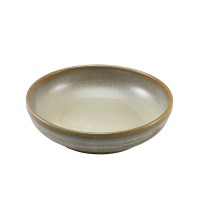 Neville Genware Terra Porcelain Matt Grey Coupe Bowl, 20cm 